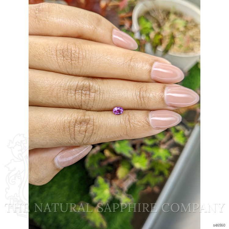 0.40 Ct. Pinkish Purple Sapphire from Ceylon (Sri Lanka)
