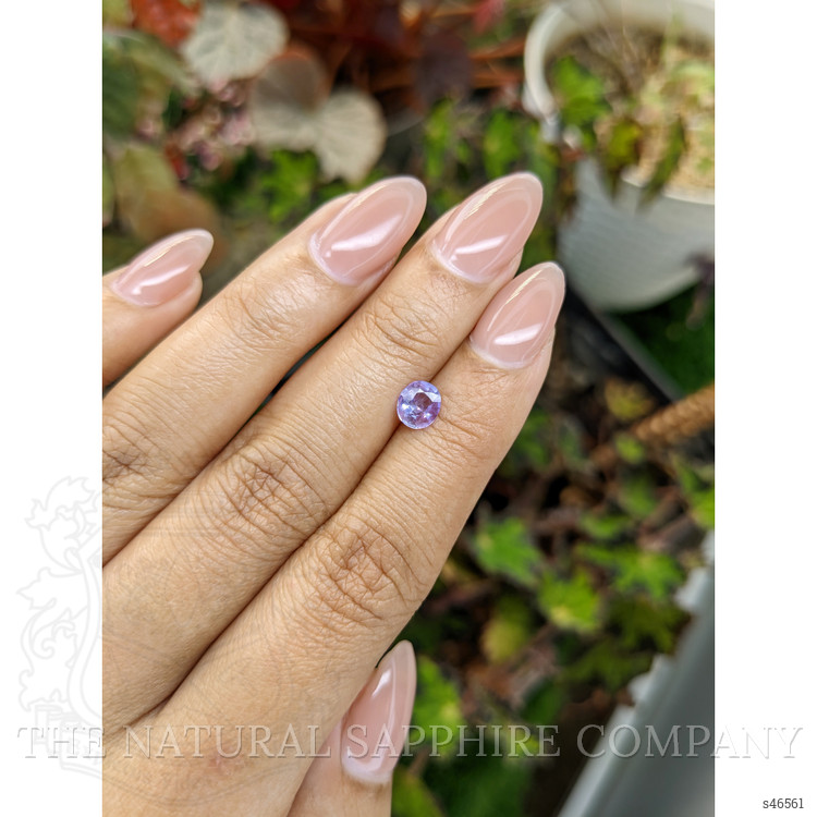 0.59 Ct. Pinkish Purple Sapphire from Ceylon (Sri Lanka)