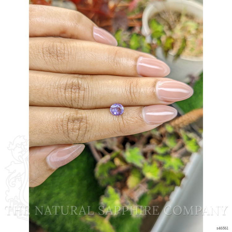 0.59 Ct. Pinkish Purple Sapphire from Ceylon (Sri Lanka)