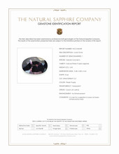 0.45 Ct. Pinkish Purple Sapphire from Ceylon (Sri Lanka) Scan Report