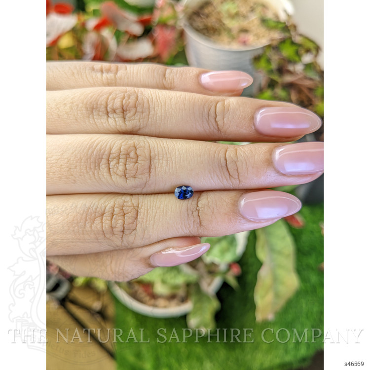 0.47 Ct. Blue Sapphire from Ceylon (Sri Lanka)