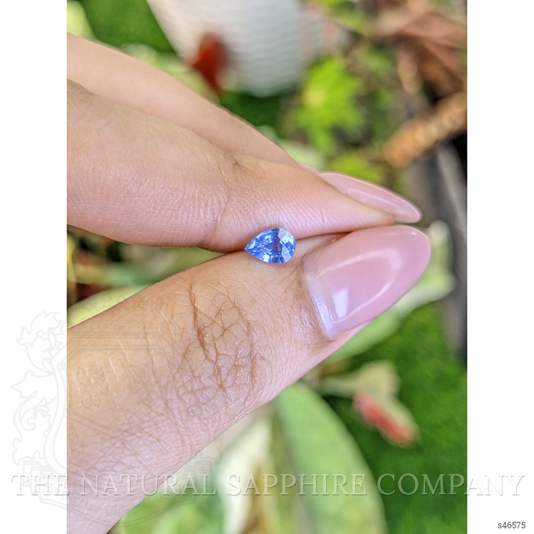0.45 Ct. Blue Sapphire from Ceylon (Sri Lanka)