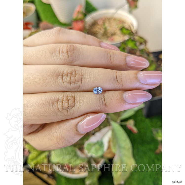 0.49 Ct. Blue Sapphire from Ceylon (Sri Lanka)
