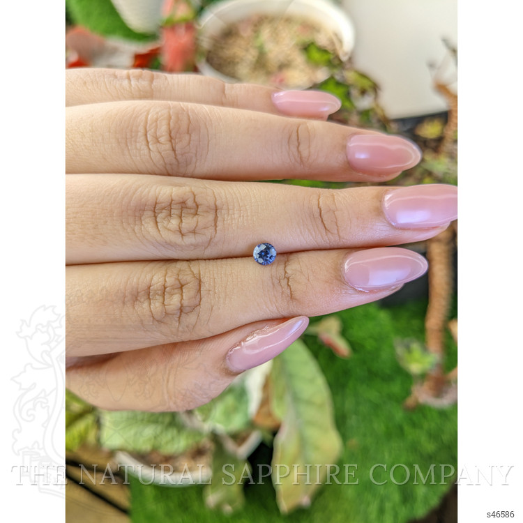 0.45 Ct. Blue Sapphire from Ceylon (Sri Lanka)