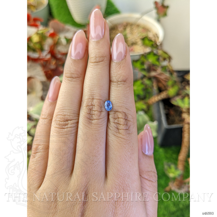 0.48 Ct. Blue Sapphire from Ceylon (Sri Lanka)