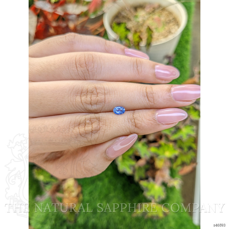 0.48 Ct. Blue Sapphire from Ceylon (Sri Lanka)
