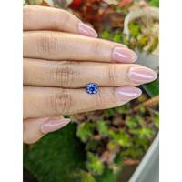 1.16 Ct. Purplish Blue Sapphire from Ceylon (Sri Lanka) Life Style