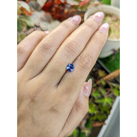 1.16 Ct. Purplish Blue Sapphire from Ceylon (Sri Lanka) Life Style