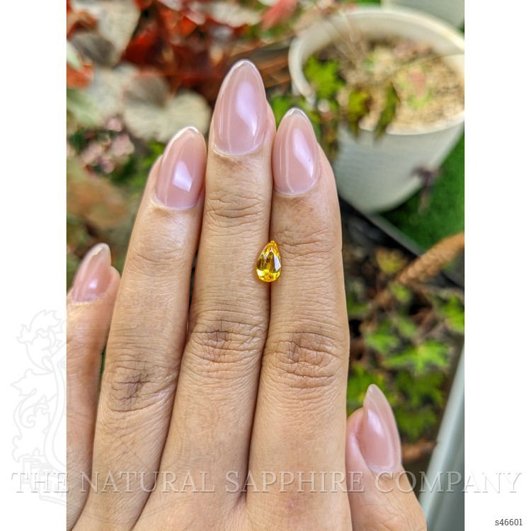 0.97 Ct. Yellow Sapphire from Ceylon (Sri Lanka)