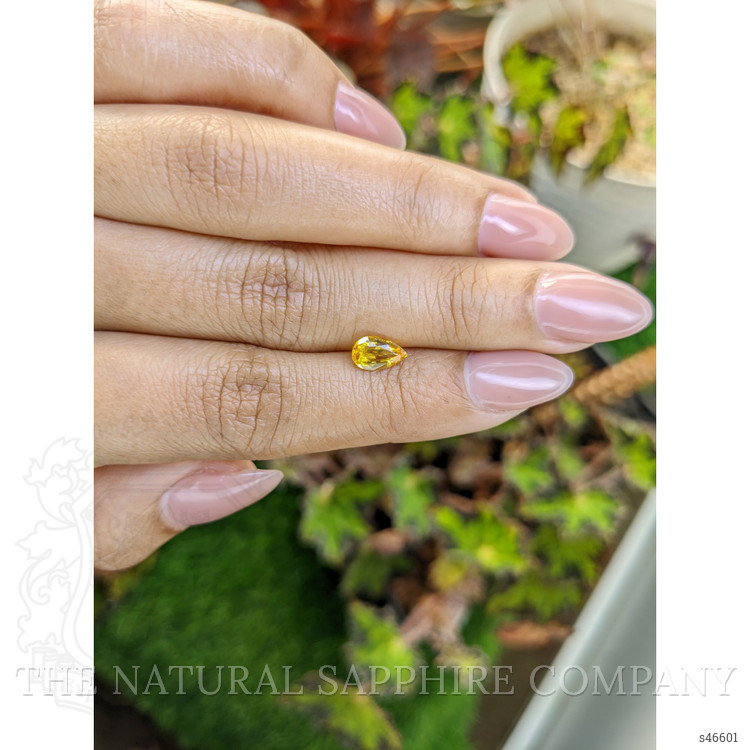 0.97 Ct. Yellow Sapphire from Ceylon (Sri Lanka)