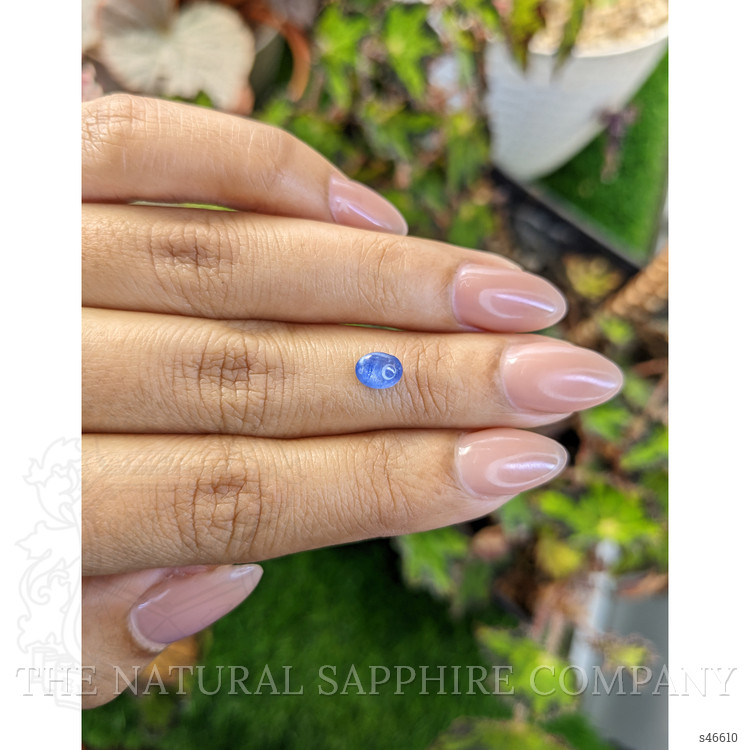 0.97 Ct. Blue Cabochon Sapphire from Ceylon (Sri Lanka)