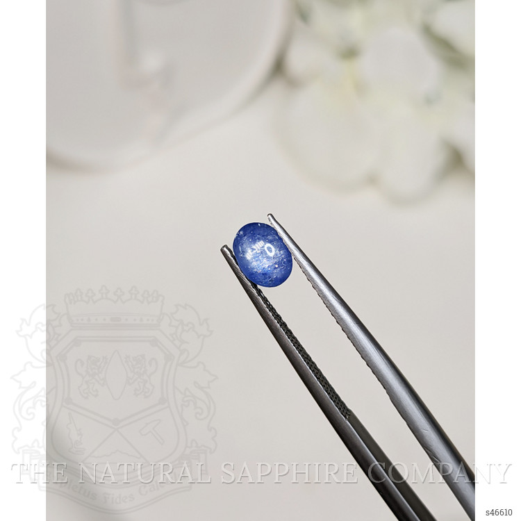 0.97 Ct. Blue Cabochon Sapphire from Ceylon (Sri Lanka)