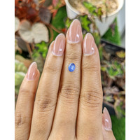 0.97 Ct. Blue Cabochon Sapphire from Ceylon (Sri Lanka) Life Style