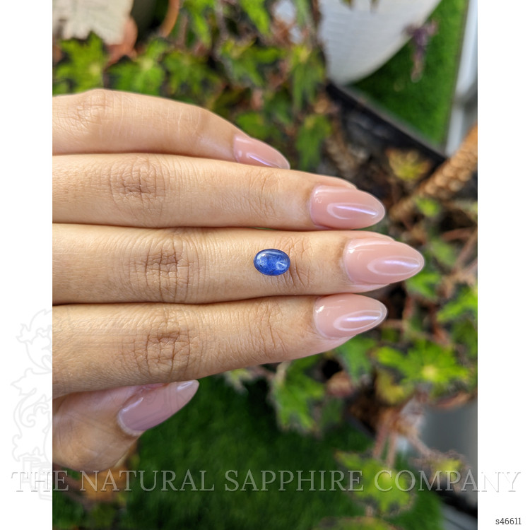 1.58 Ct. Blue Cabochon Sapphire from Ceylon (Sri Lanka)