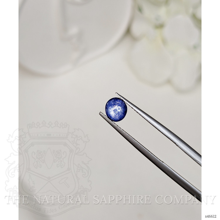 0.88 Ct. Blue Cabochon Sapphire from Ceylon (Sri Lanka)