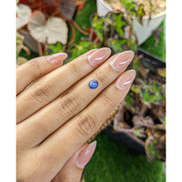 0.88 Ct. Blue Cabochon Sapphire from Ceylon (Sri Lanka) Life Style
