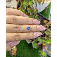 0.88 Ct. Blue Cabochon Sapphire from Ceylon (Sri Lanka) Life Style