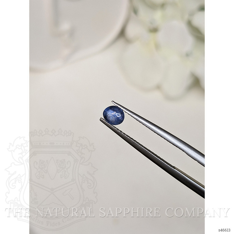 0.55 Ct. Blue Cabochon Sapphire from Ceylon (Sri Lanka)
