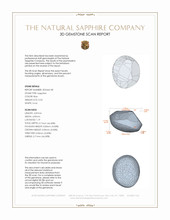 0.55 Ct. Blue Cabochon Sapphire from Ceylon (Sri Lanka) 3 D Scan Report