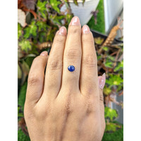 1.27 Ct. Blue Cabochon Sapphire from Ceylon (Sri Lanka) Life Style