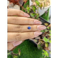 1.27 Ct. Blue Cabochon Sapphire from Ceylon (Sri Lanka) Life Style