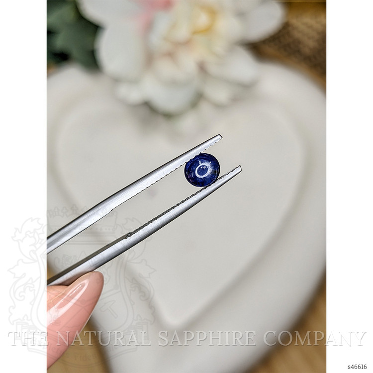0.72 Ct. Blue Cabochon Sapphire from Ceylon (Sri Lanka)