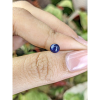 0.72 Ct. Blue Cabochon Sapphire from Ceylon (Sri Lanka) Life Style