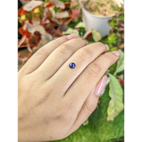 0.72 Ct. Blue Cabochon Sapphire from Ceylon (Sri Lanka) Life Style