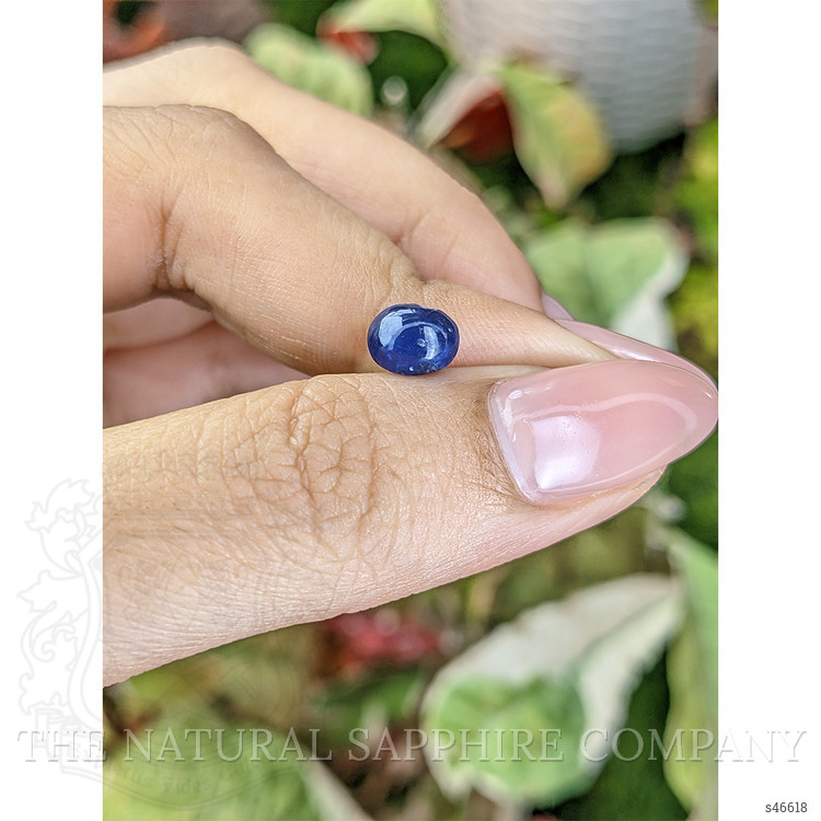 2.07 Ct. Blue Cabochon Sapphire from Ceylon (Sri Lanka)