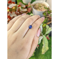 2.07 Ct. Blue Cabochon Sapphire from Ceylon (Sri Lanka) Life Style