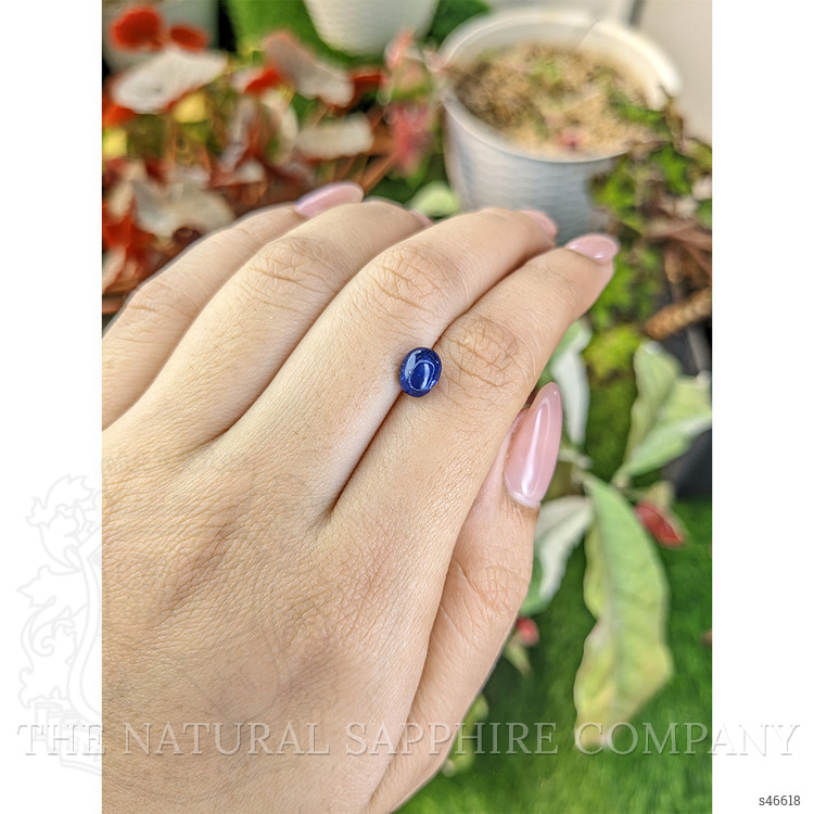 2.07 Ct. Blue Cabochon Sapphire from Ceylon (Sri Lanka)