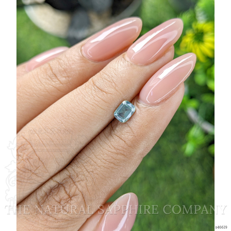 0.58 Ct. Bluish Green Sapphire from Tanzania