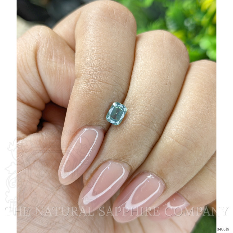 0.58 Ct. Bluish Green Sapphire from Tanzania