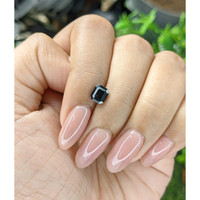 1.10 Ct. Bluish Green Sapphire from Tanzania Life Style