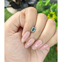 1.16 Ct. Bluish Green Sapphire from Tanzania Life Style