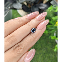 1.03 Ct. Greenish Blue Sapphire from Tanzania Life Style
