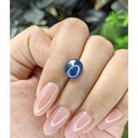 2.77 Ct. Blue Cabochon Sapphire from Ceylon (Sri Lanka) Life Style