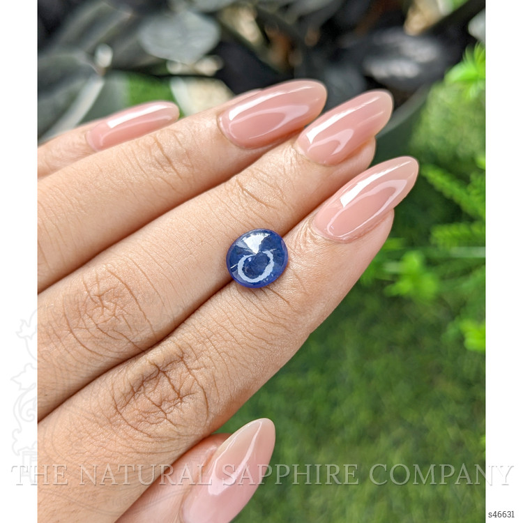 2.77 Ct. Blue Cabochon Sapphire from Ceylon (Sri Lanka)