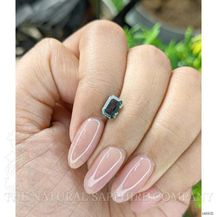 0.96 Ct. Bluish Green Sapphire from Tanzania