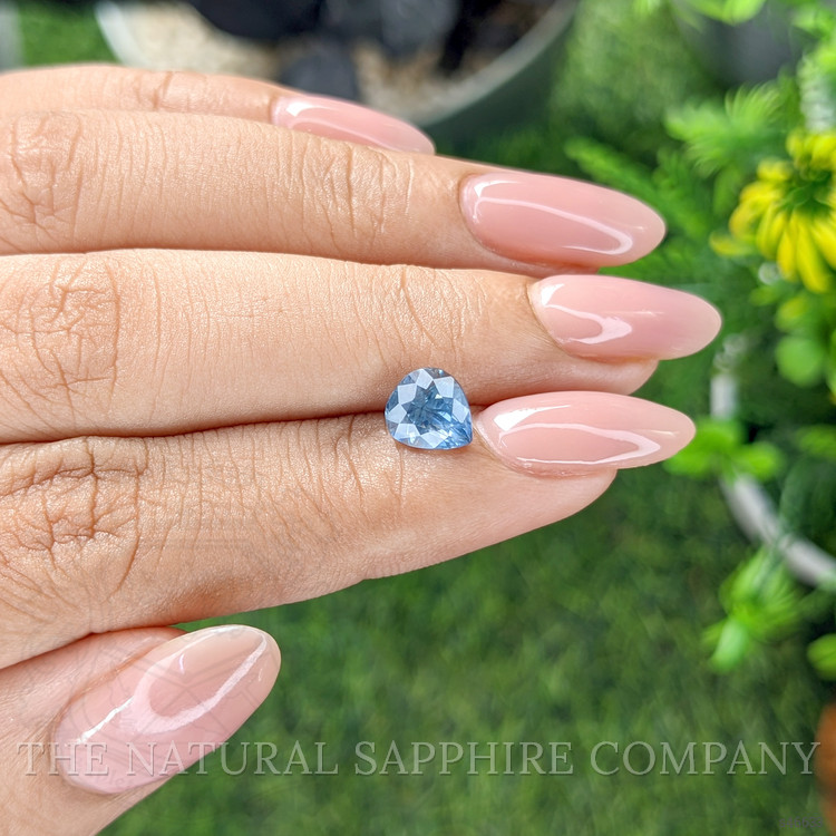 1.76 Ct. Greyish Blue Sapphire from Ceylon (Sri Lanka)