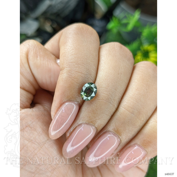 1.56 Ct. Brownish Green Sapphire from Tanzania