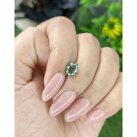 1.55 Ct. Bluish Green Sapphire from Tanzania Life Style