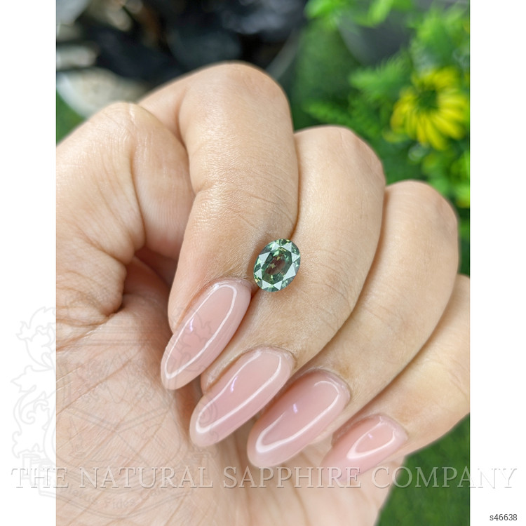 1.55 Ct. Bluish Green Sapphire from Tanzania