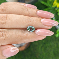 1.55 Ct. Bluish Green Sapphire from Tanzania Life Style