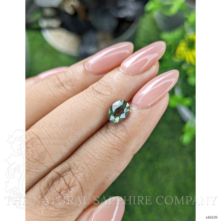 1.69 Ct. Bluish Green Sapphire from Tanzania
