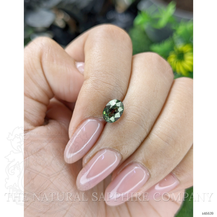 1.69 Ct. Bluish Green Sapphire from Tanzania