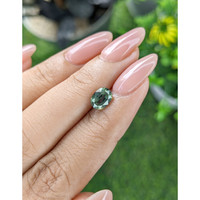 1.54 Ct. Bluish Green Sapphire from Tanzania Life Style
