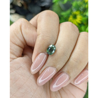 1.54 Ct. Bluish Green Sapphire from Tanzania Life Style