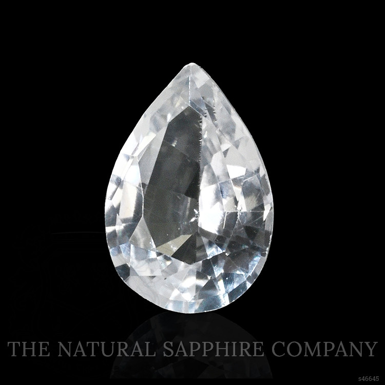 0.33 Ct. White Sapphire from Ceylon (Sri Lanka)