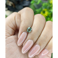 1.12 Ct. Bluish Green Sapphire from Tanzania Life Style